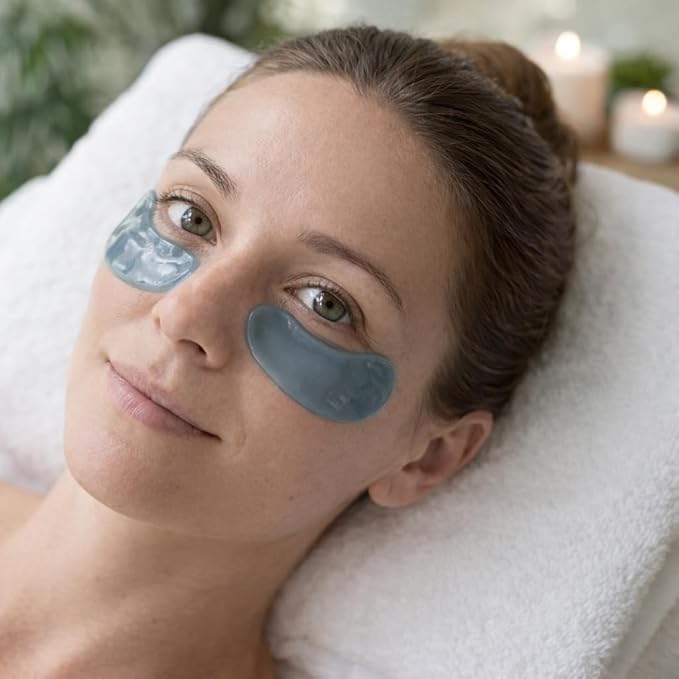 Vitality Eye Patches — Blue Hour — Refresh + De-Puff | Caffeine + Niacinamide Hydrogel Eye Masks | 30 Pairs
