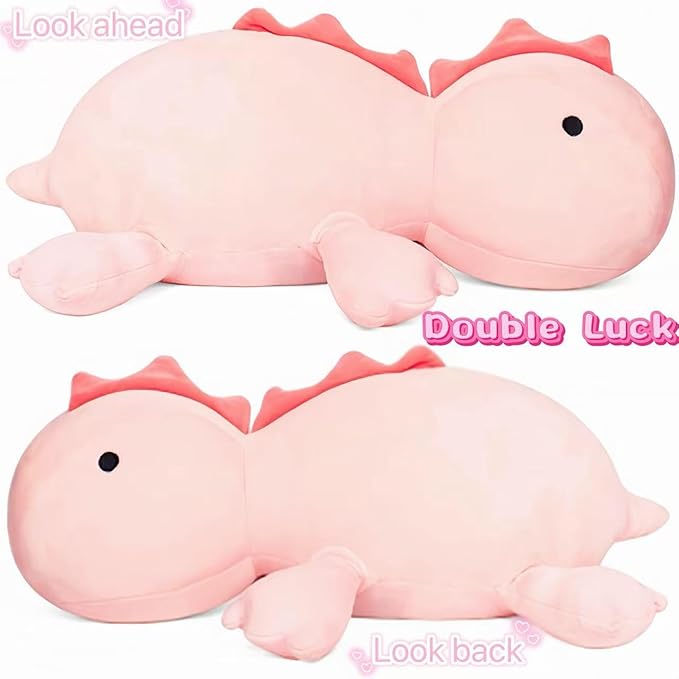 XYG® Weighted Stuffed Animals, Pink Dinosaur 26", 5 lbs, Weighted Plush Animal, Cute Plush Toy Pillow, Soft Dino Plushie Gifts for Adults, Kids, Boys & Girls(66 CM)