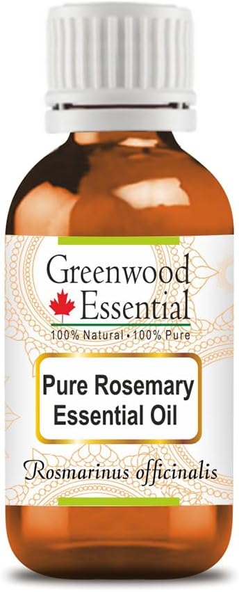 Greenwood Essential Pure Rosemary Essential Oil (Rosmarinus officinalis) Steam Distilled 15ml (0.50 oz)