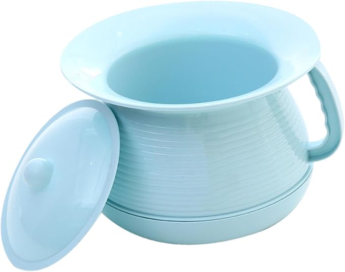 Spittoon Urinal with Lid Travel Potty Thickened Stable Base Small Portable Kids Spittoon Potty Pot for Home Use Seniors, Blue