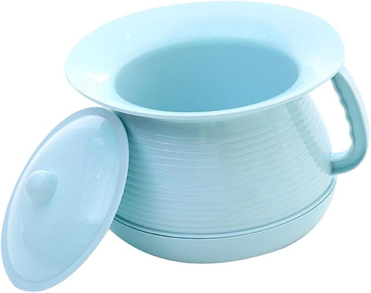 Spittoon Urinal with Lid Travel Potty Thickened Stable Base Small Portable Kids Spittoon Potty Pot for Home Use Seniors, Blue