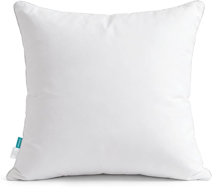 Oubonun 30"x30" Throw Pillow Insert – 100% Cotton Cover, Plush and Supportive Decorative Pillow Insert, Cushion Inner for Couch, Sofa, Bed, Chair- Pack of 1