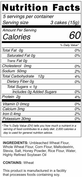 Kim's Magic Pop Honey Wheat Flavor 12-Pack: Freshly Popped Rice Cakes, Healthy Grain Snack, 0 Weight Watchers Point