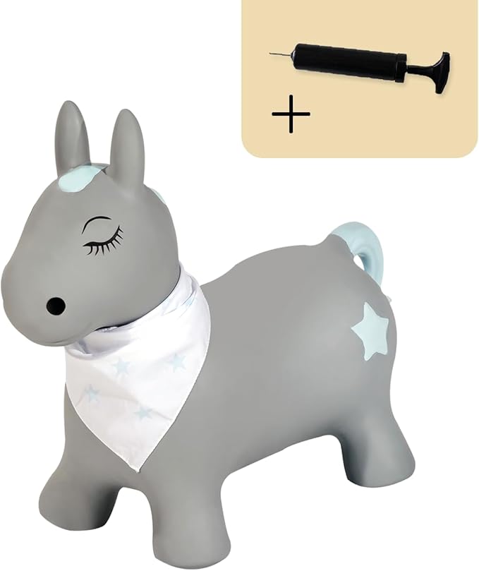 Kindsgut Bouncy Animal Hopper Pony for Children, Designed in Germany, Playful and Modern Colors, air Pump Included, Indoors and Outdoors