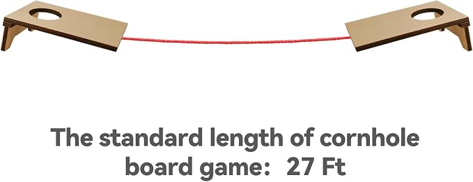 Cornhole Boards Distance Setup Tool, Cornhole Game Measuring Device-Place Your Cornhole Boards The Perfect 27FT Every Time!