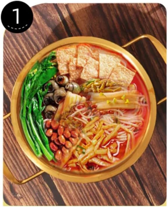 Korean Ramen Pot Korean Cooking Pot Instant Noodle Pot Stainless Steel Easy to Clean Kitchen Cookware for Induction Gas Stove Soup