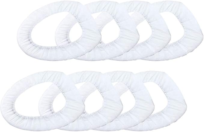 50pcs Disposable Toilet Seat Covers Non Woven Potty Seat Cushion Pads Protection for Home Hotel Outdoor Travel