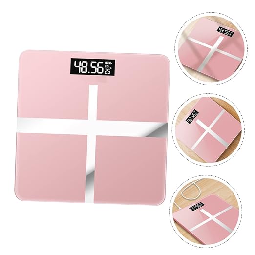 Healeved Rechargeable Battery Digital Scale for Body Weight Led Display Home Fitness Scale
