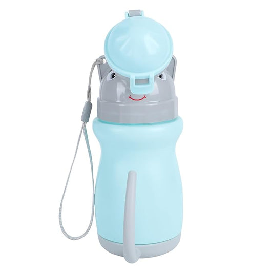 BESPORTBLE Portable Urinal Bottle for Boys Emergency Car Potty Travel Urinal Portable with Lid Blue