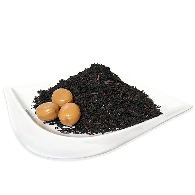 Organic Positively Tea Company, Butterscotch Black Tea, Loose Leaf, 16 Ounce