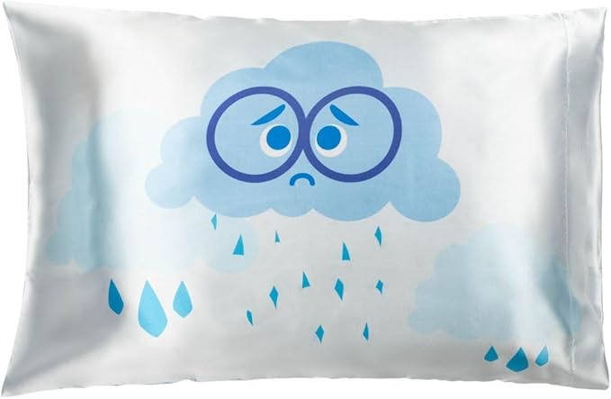 Disney Pixar Inside Out Sadness Satin Pillowcase - Standard Size 20x30 Inch Silky Soft Blue Premium Pillow Cover