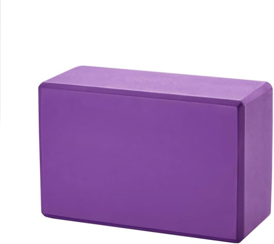 High-Density EVA Yoga Block – Hard & Thick (250g) Block for Yoga, Pilates, Dance Workout – Non-Slip Exercise Brick for Beginners, 9x6x4 Inches