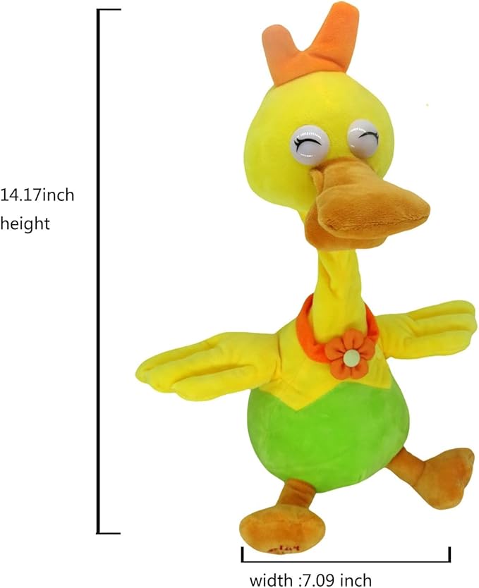 Plush Toys, Music Songs, Ducks That can Speak and Repeat, Gift Ducks That can bark,Adorable Interactive Duck Toy