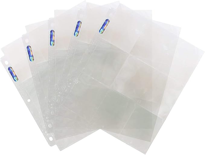 Ultra Pro 9-Pocket Silver Series Page Protector for Standard Size Cards (50ct)