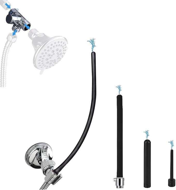 Shower Enema System with 79 Inch Hose, 3-Way Diverter, Shower Douche for Men and Women Portable Cleaner, Enema Nozzle Kit Cleaner Attachment