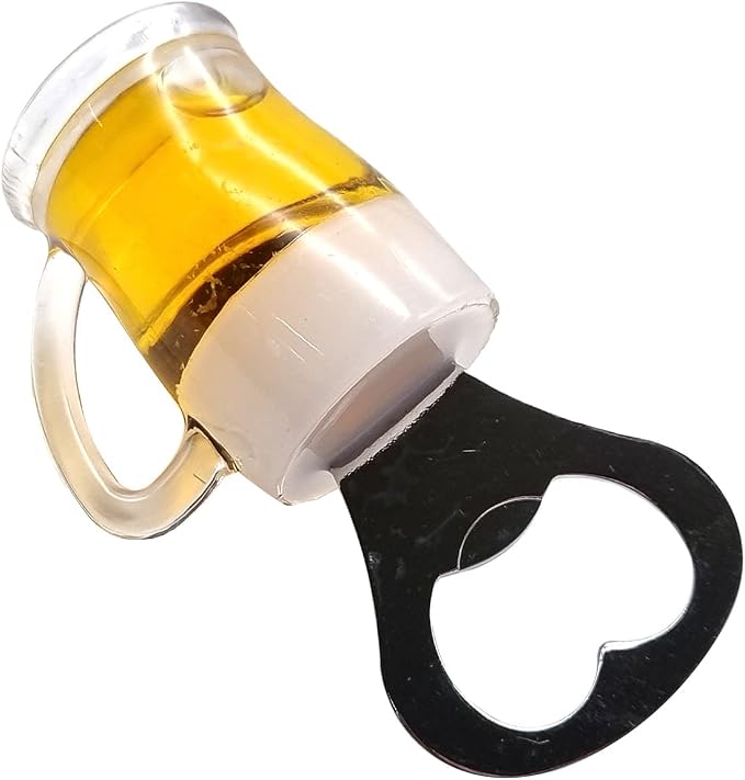 Creative Acrylic Beer Bottle Opener Beer Mug Shape Bottle Opener Kitchen Accessories Fridge (B)