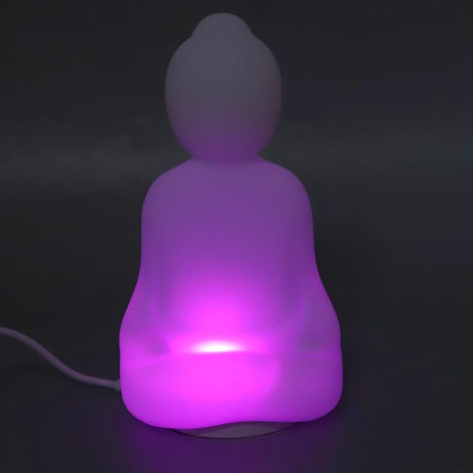 Breathing Yoga 4-7-8 Guided Visual Meditation Breathing Light, Buddha Statue Rechargeable Breathing Light with 3 Color Mode, Anxiety Relief Items for Calm Down Corner Supplies, Mindfulness Gifts