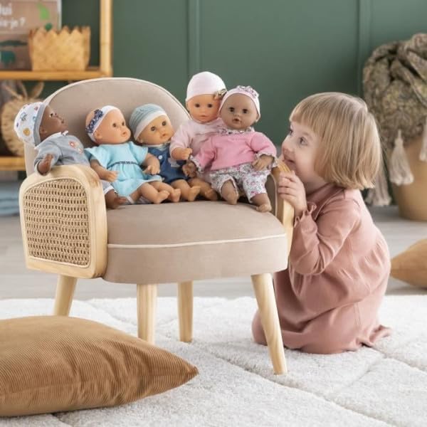 Corolle Bébé Calin Maud - 12" Soft Boy Baby Doll with Vanilla Scent, Blue Outfit & Sleeping Eyes for Girls Ages 18 Months+, Cute Reborn Realistic Baby Dolls for 2 Year Old Girls