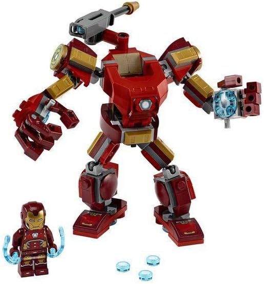 Lego Marvel Avengers Iron Man Mech 76140 Kids’ Superhero Mech Figure, Building Toy with Iron Man Mech and Minifigure (148 Pieces)