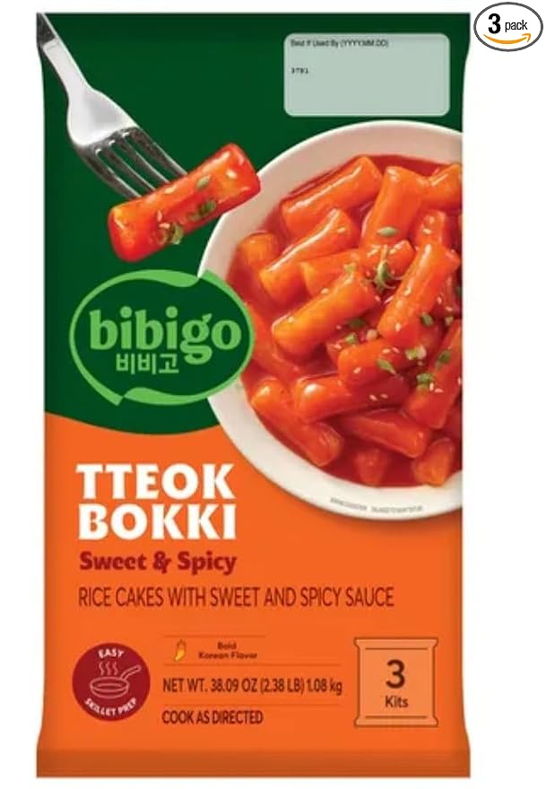 Bibigo Tteokbokki Rice Cakes with Sweet & Spicy Sauce - 38.09 Ounces