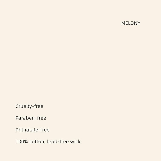 MELONY Massage Candle | Gentle Softening for Nourished, Hydrated, Balanced Skin | 130 g / 4.5 oz | Cruelty + Phthalate-Free (Empty Vessel)
