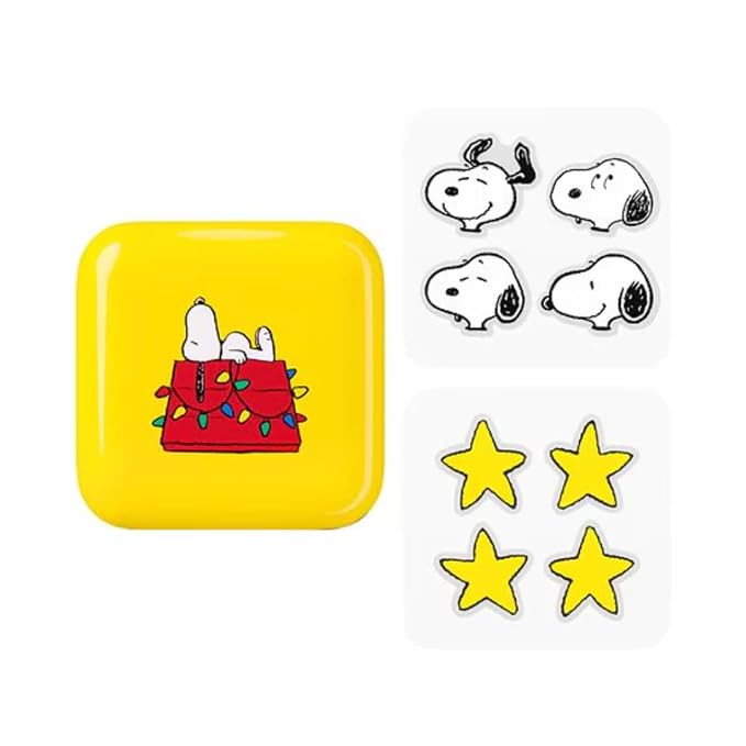 Starface Hydro-Star Pimple Patches + Big Sleepy Snoopy Compact, Absorb Fluid and Reduce Redness, Hydrocolloid, Vegan and Cruelty-Free Skincare (32 Count)