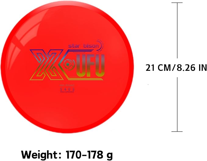 X-UFO Disc Golf Set - Disc Golf Starter Set, Includes 1 Putter, 1 Driver, and 1 midrange disc, Weighing 170-178 Grams. Suitable for Beginners and Professional disc Golf tournaments