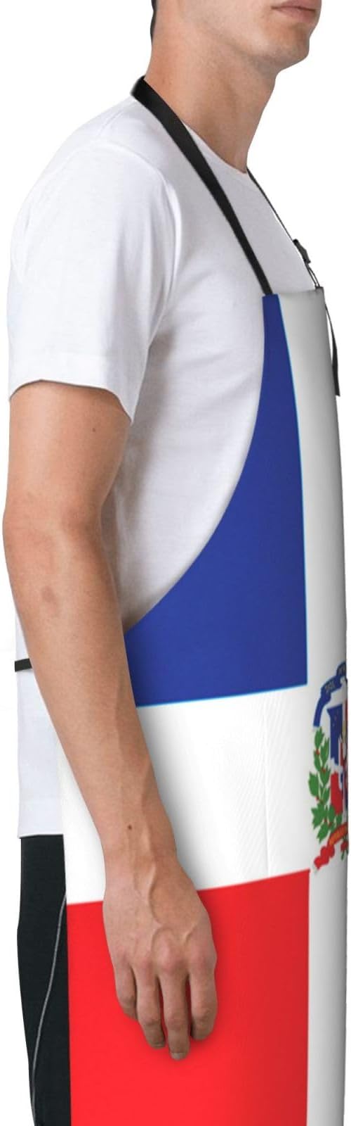 Cute Flag Kitchen Cooking Aprons for Women Men Adjustable Patriotic Flag Apron with 2 Pockets for Home Kitchen Garden