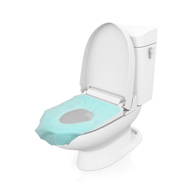 ibasenice 10pcs Disposable Toilet Seat Covers Mats for Travel and Training Individually Wrapped for Cleanliness Public Restrooms and Road Trips