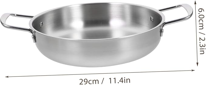 3pcs Stainless Steel Soup Pot Set Heavy Duty Ramen Hot Pot for Cooking Korean Noodles Double Handles Induction Compatible for Home and College Use