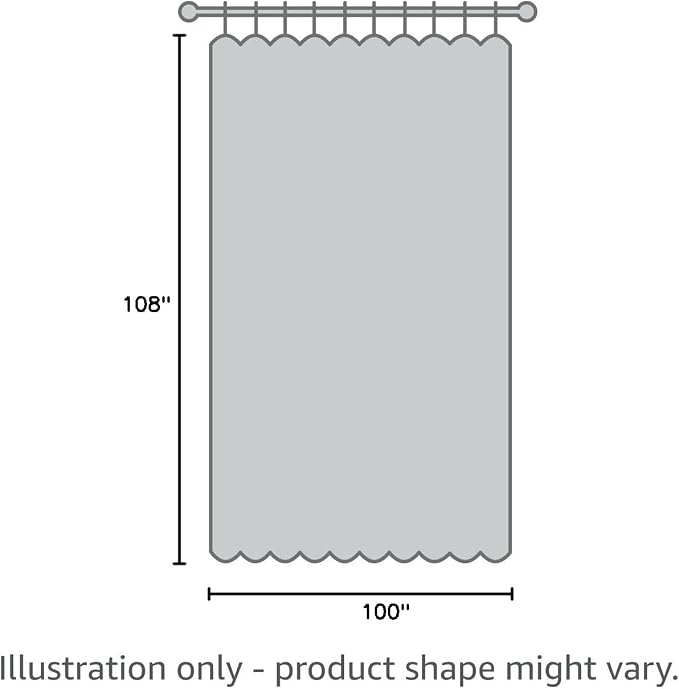 H.VERSAILTEX Linen Blackout Curtains Durable Thick Textured Linen Look 100% Blackout Patio Door Curtain Anti Rust Grommet Extra Wide Sliding Door Curtain Panel, W100 x L108 inch - Stone Blue