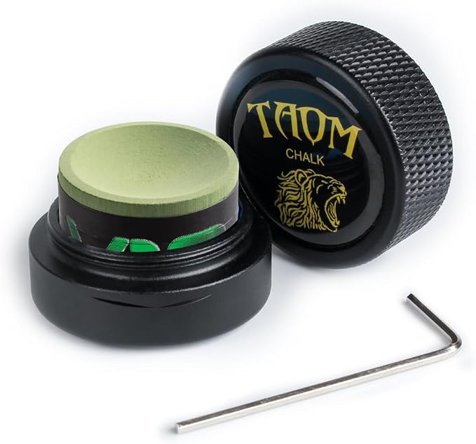 TAOM Pool Chalk Holder Round Shaped Practical Tool Billiards Accessories Magnetic Mini Chalk Tip Case Container Round Box Billiards