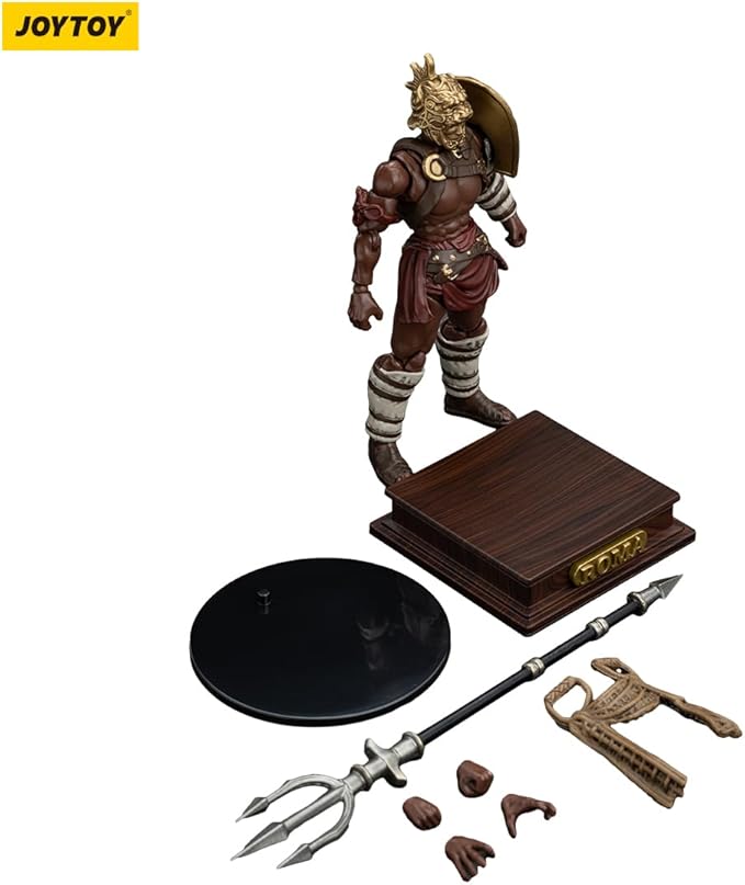 JOYTOY 1/18 Strife Roman Gladiator Retiarius Gladiator Collector's Edition Action Figure-4.25in