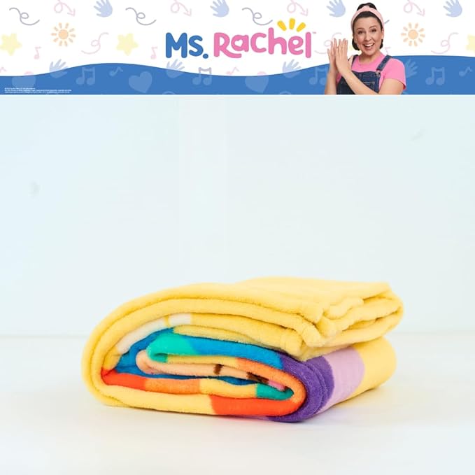Ms. Rachel Educational Adventures Bedding Super Soft Cozy Throw, 46 in x 60 in, (Officially Licensed Product) by Franco Kids