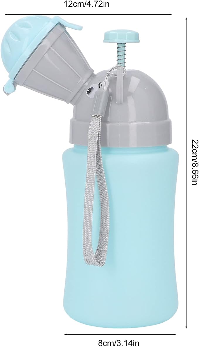 FTVOGUE Portable Potty Emergency Urinal Toilet for Travel and Camping Child Kid Toddler Pee Training Cup (Blue for Boy)