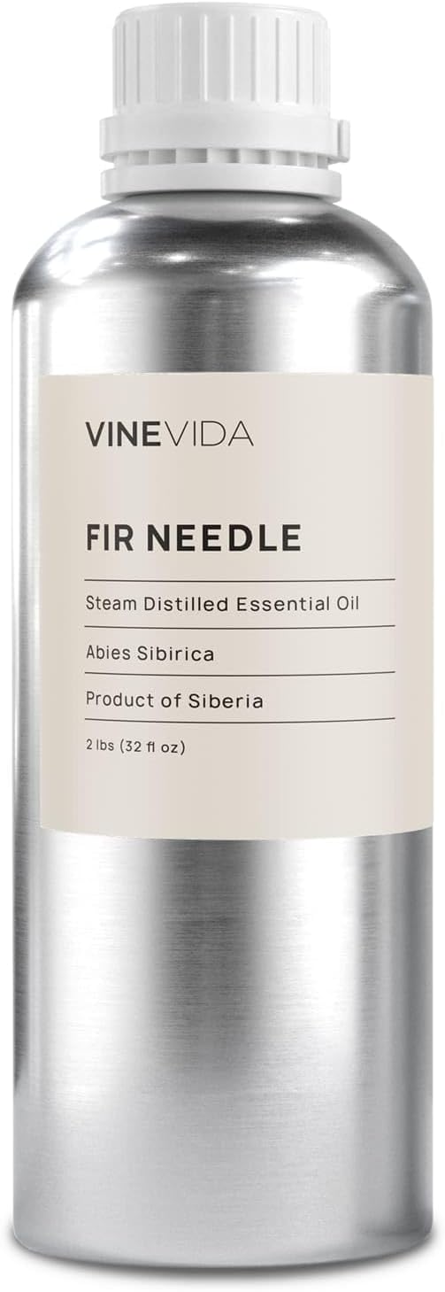 VINEVIDA Fir Needle Essential Oil 32 oz - Undiluted Candle Scent DIY Scents for Candlemaking Bulk Soap Making