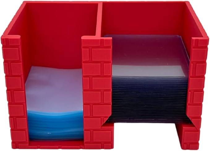 EnderToys CardCare Lite (Red Brick) - Toploader Dispenser - Penny Sleeve Holder