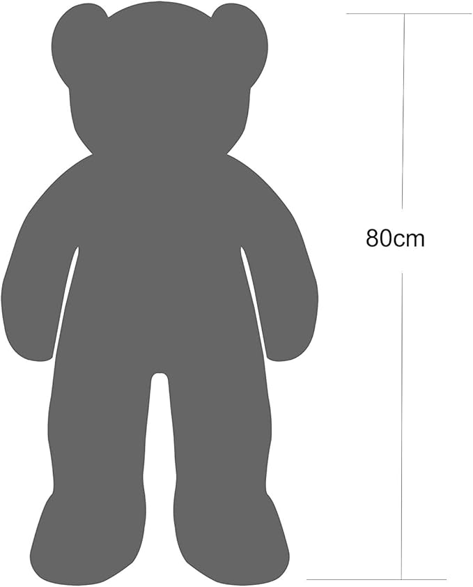 Big Teddy Bear Stuffed Animal with Love Heart 31.5 Inch Giant Plush Toy Large Soft Doll for Kids Girls Girlfriend Pink