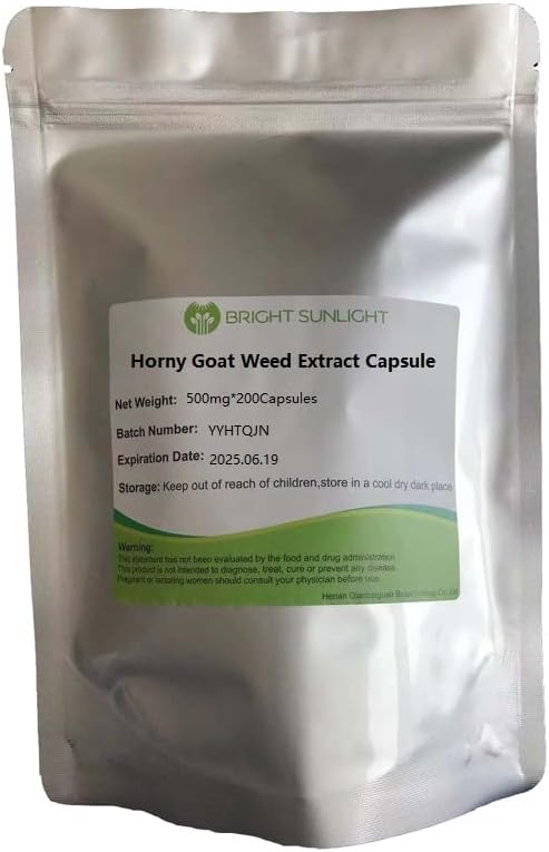 Horny Goat Weed Extract Capsules 20:1 Yin Yang Huo 500mg*200Capsules