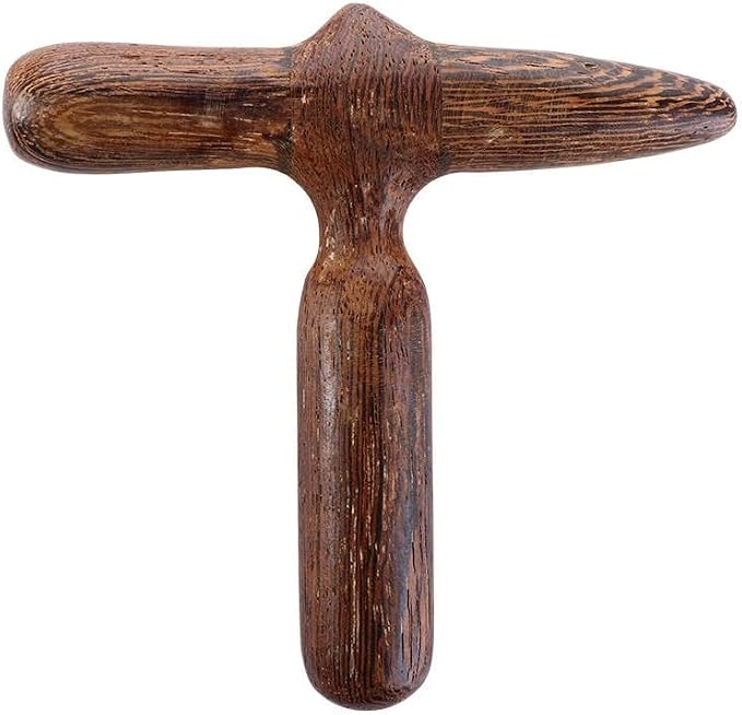 Leadigol Foot Massage Tool,Beauty Tools Trigger Point Foot Massage Sandalwood Acupuncture Acupoint Stick Cross Hammer Thin Face Chin Wooden Deep Tissue Massager,Manual Foot Massager(Wings Wood)