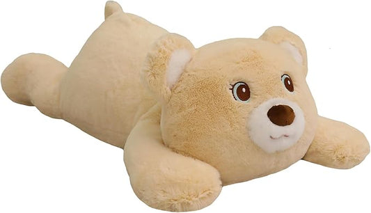 XMV 26 inch 5 lbs Bear Weighted Stuffed Animals, Large Weighted Plush Animal, Cute Plush Toy Pillow, Soft Bear Plushie Gifts for Adults, Kids, Boys and Girls(Light Brown)