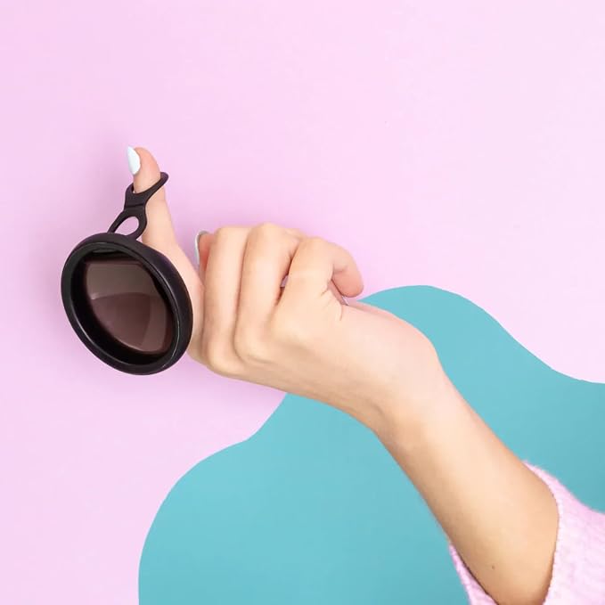 Menstrual Disc | Award Winning Reusable Soft Flexible Period Disc | Capacity of 10 Tampons | Double Loop Tab for Easy Removal, Leak Proof Alternative to Pads & Tampons (Black)