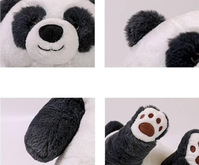 ARELUX 22in Large Panda Plush Stuffed Animal Hugging Pillow:Soft Giant Sleeping Body Warm Fluffy Pillow Adorable Chubby Panda Plushie Toy Creative for Friends Dormitory