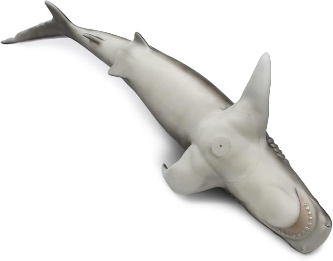 Simulated Ocean Big Animal,One pc 15Inch Soft Filled Rubber Sea Educational Toys (Tiger Shark)