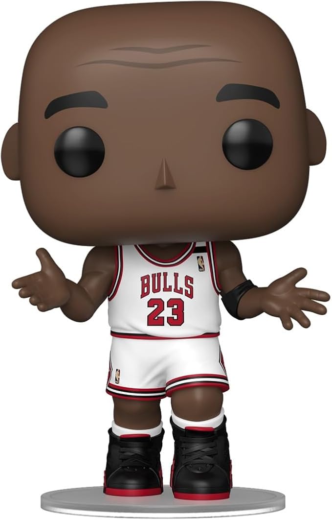 Funko Pop! NBA: Bulls - Michael Jordan - (Shrug) - NBA Legends - Collectable Vinyl Figure - Gift Idea - Official Merchandise - Toys for Kids & Adults - Sports Fans - Model Figure for Collectors