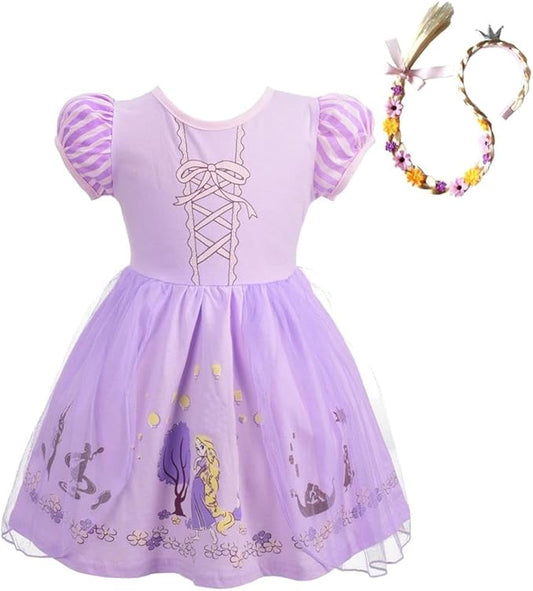 Dressy Daisy Princess Dress Up Clothes Halloween Fancy Party Tulle Skirt Summer Outfit for Baby & Toddler Girls