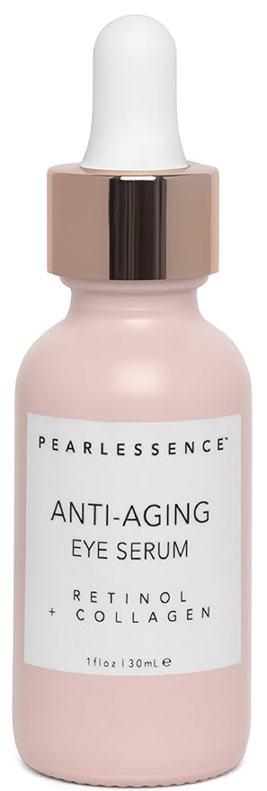 Pearlesssence Anti-Aging Eye Serum with Retinol & Collagen - Helps Reduce Fine Lines & Wrinkles | Gentle & Lightweight Formula | Plumps & Tightens (1oz)