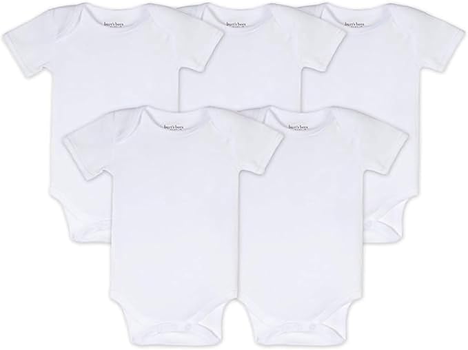 Burt's Bees Baby Bodysuits, Short Sleeve and Long Sleeve One-Pieces, 100% Organic Cotton