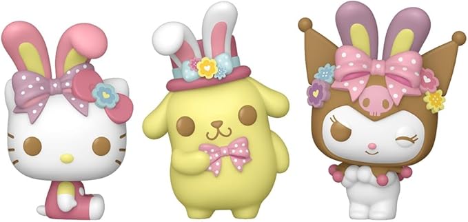 Funko Pop! Pocket Egg: Hello Kitty, Kuromi, and Pompompurin - Collectable Vinyl Figure - Gift Idea - Official Merchandise - Toys for Kids & Adults - Sanrio Fans
