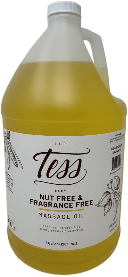 Tess Nut Free and Fragrance Free Massage Oil (1 Gallon)